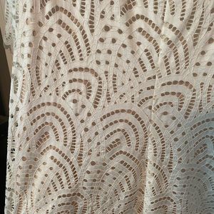 Cream lace dress